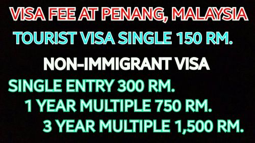 visa fee